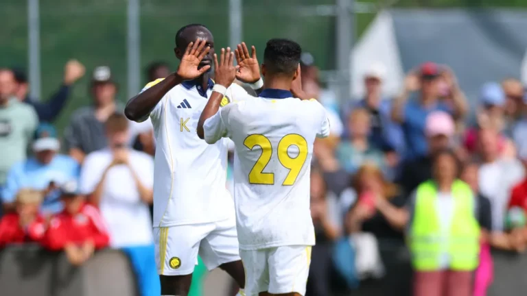 النصر يحقق فوزاً ساحقاً على سانت يوهان بخماسية مع خيسوس للمرة الأولى