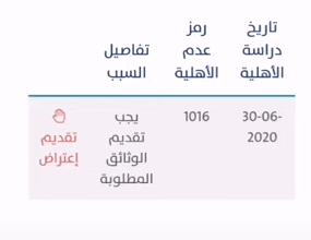 رمز الخطأ 204 حساب المواطن