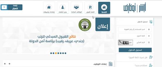 أبشر توظيف استعلام عن الوظائف برقم الهوية