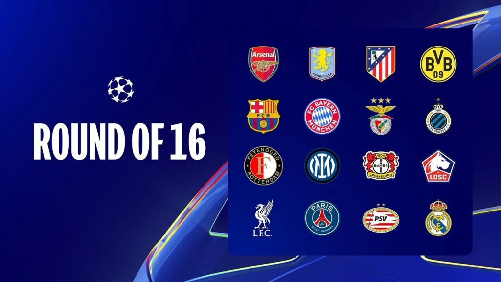 قرعة دور الـ16 لدوري أبطال أوروبا مواجهات نارية مرتقبة