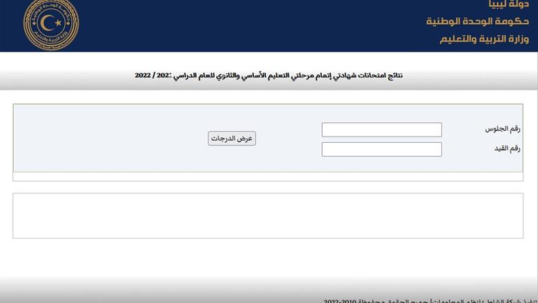 نتائج الشهادة الإعدادية في ليبيا