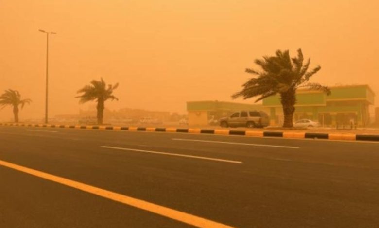عوالق ترابية تسيطر على الباحة