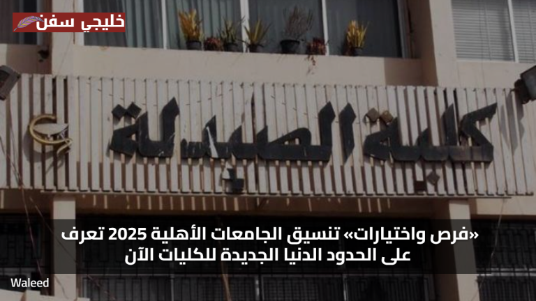 «فرص واختيارات» تنسيق الجامعات الأهلية 2025 تعرف على الحدود الدنيا الجديدة للكليات الآن