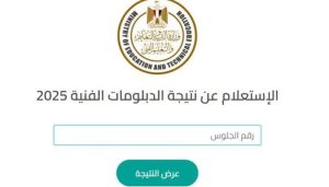 نتيجة الدبلومات الفنية 2025 برقم الجلوس والاسم عبر بوابة التعليم الفني الرسمية لمصر