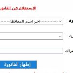 الاستعلام عن فاتورة الكهرباء