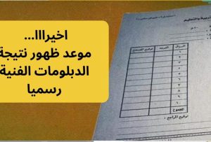 استخراج نتيجة الدبلومات الفنية برقم الجلوس 2025 عبر بوابة التعليم الفني لجميع التخصصات في مصر