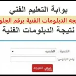 نتائج الدبلومات الفنية