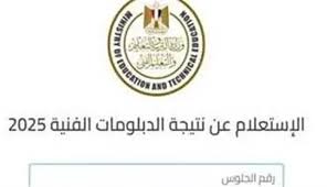 نتيجة الدبلومات الفنية 2025 برقم الجلوس رابط مباشر عبر بوابة التعليم الفني emis.gov.eg