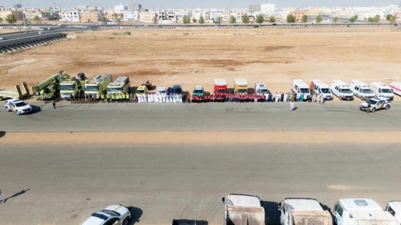 أمانة تبوك وجهات حكومية تنفذ فرضية لمواجهة السيول والفيضانات