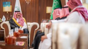 أمير حائل يستقبل الرئيس التنفيذي لشركة الحبوب الوطنية