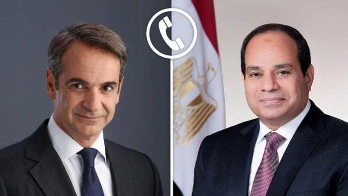 اتصال هام بين السيسي ورئيس وزراء اليونان بشأن غزة