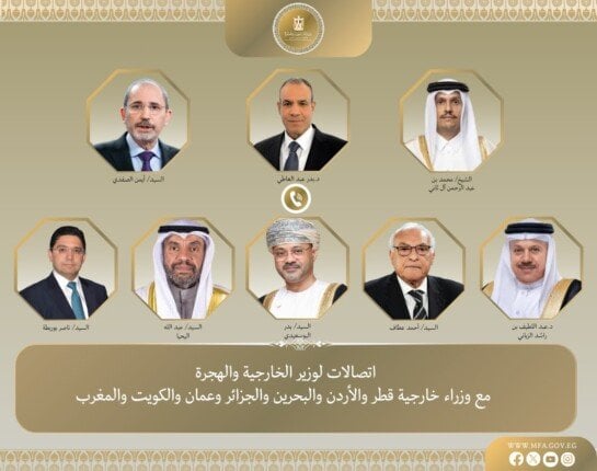 اتصالات حثيثة بين وزير الخارجية ونظرائه العرب حول تطورات غزة