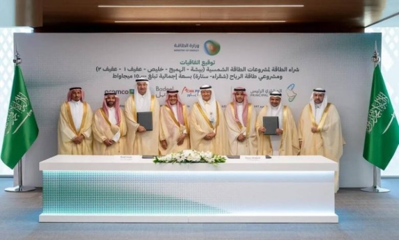 اتفاقيات شراء طاقة بمشاريع جديدة بقيمة 31 مليار ريال
