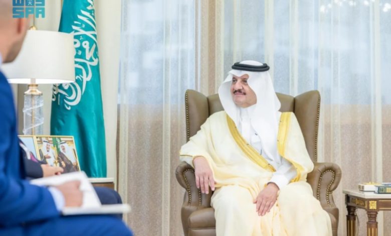 استقبال أمير الشرقية سفير جورجيا بالمملكة