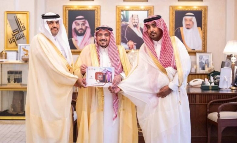 استقبال أمير القصيم لمحافظ ضرية
