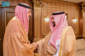 استقبال أمير جازان لرئيس هيئة الرقابة ومكافحة الفساد