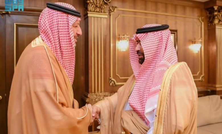استقبال أمير جازان لرئيس هيئة الرقابة ومكافحة الفساد