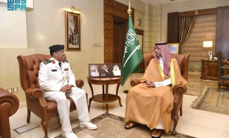 استقبال الأمير سعود بن جلوي لقائد حرس الحدود بجدة