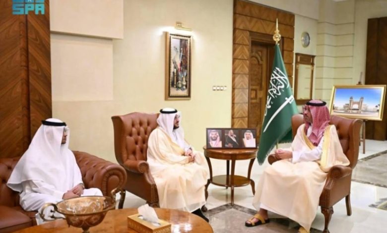 استقبال محافظ جدة لمدير مكتب "واس" بمكة المكرمة