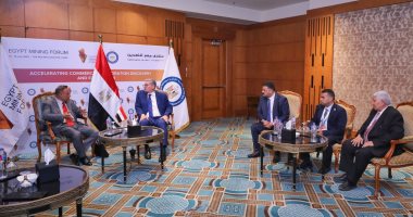 استقبال وزير البترول لرئيس شركة مناجم النوبة في التنقيب عن الذهب
