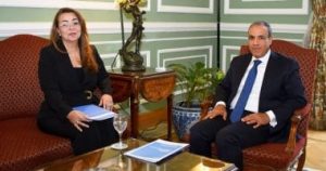 استقبال وزير الخارجية للمديرة التنفيذية لمكتب الأمم المتحدة المعني بالجريمة