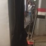 قطار يصطدم بالرصيف فى محطة مصر دون إصابات.. صور
