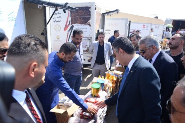 افتتاح سوق اليوم الواحد في الجمالية من قبل وزير التموين