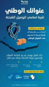 العنوان الوطني يُعد شرطاً أساسياً لتوصيل الشحنات البريدية