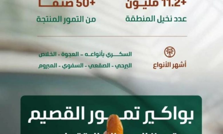 انطلاق موسم بواكير التمور