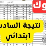 نتائج السادس الابتدائي