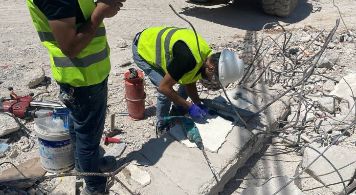 تشكيل لجنة لدراسة انهيار عمارة أربد وتقييم الأضرار الفنية والإنشائية
