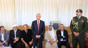تعازي من العيسوي لقبيلة بني صخر وآل قمحية نيابة عن الملك وولي العهد