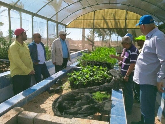 تفقد رئيس بحوث الصحراء محطة شمال سيناء بالشيخ زويد
