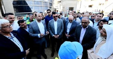 تفقد محطة مياه شرب الفقاعي في ببا بحضور وزير الإسكان ومحافظ بني سويف