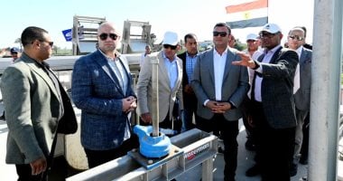 تفقد وزير الإسكان ومحافظ بني سويف محطة معالجة صرف صحي طحا البيشة بمركز ببا