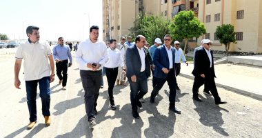 تفقدات وزير الإسكان لوحدات "سكن لكل المصريين" ومحطة صرف صحي في حدائق أكتوبر