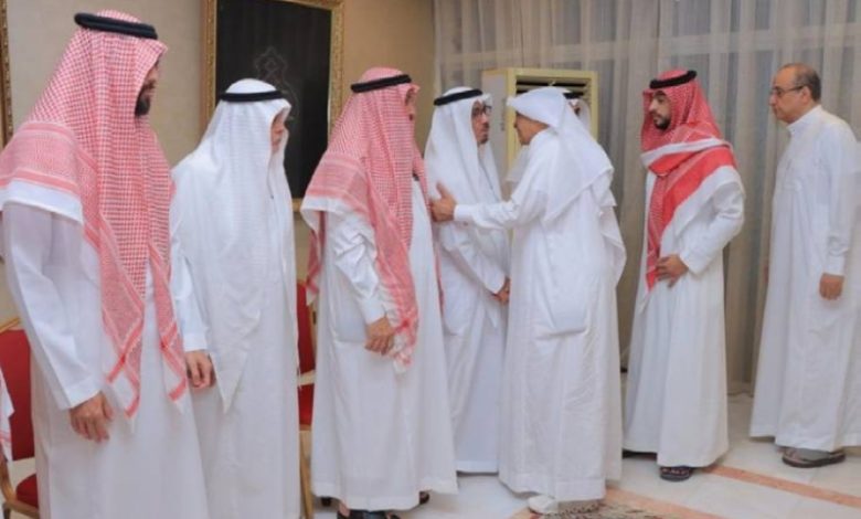 تلقّي التعازي من آل أبو منصور وعبدالسلام والحمود في فقيدتهم