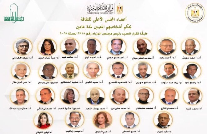 تهنئة مميزة من جامعة القاهرة لأساتذتها وخريجيها في المجلس الأعلى للثقافة