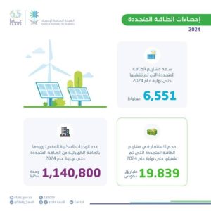 توفير الطاقة المتجددة لـ 1.1 مليون وحدة سكنية