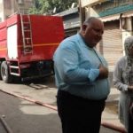 حريق عقار بمصر الجديدة ومحافظ القاهرة يشرف على أعمال الإطفاء