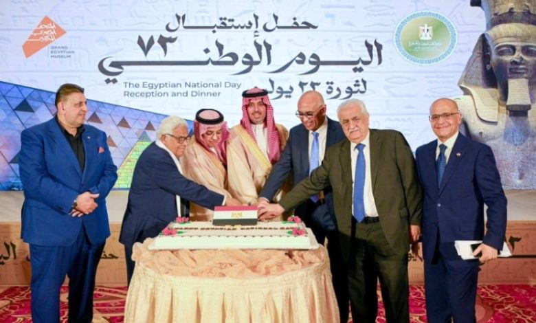 حضور لافت للأمير سعود بن جلوي في حفل قنصلية جمهورية مصر احتفالاً باليوم الوطني