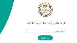 نتيجة الدبلومات الفنية 2025 برقم الجلوس لجميع التخصصات عبر بوابة التعليم الفني المصرية