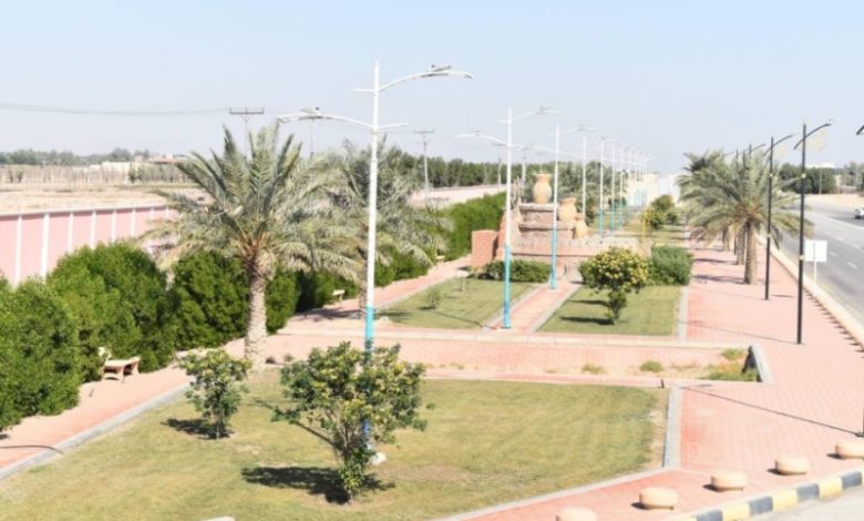 صيانة المسطحات الخضراء مستمرة في بلدية مليجة