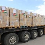 قوافل إغاثة أردنية ضخمة تنطلق نحو قطاع غزة