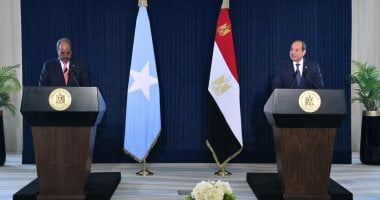 نص كلمة الرئيس السيسى فى المؤتمر الصحفى المشترك مع نظيره الصومالى بالعلمين