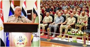 لقاء وزير الدفاع مع قادة وضباط القوات المسلحة في المنطقة المركزية العسكرية