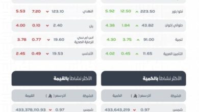 مؤشر سوق الأسهم السعودية يسجل ارتفاعًا عند مستوى 10914 نقطة بنهاية التداولات.