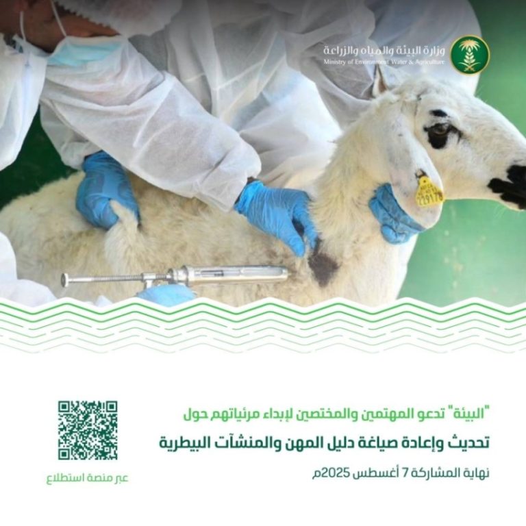 مشروع تحديث دليل المهن البيطرية يُطرح عبر منصة استطلاع