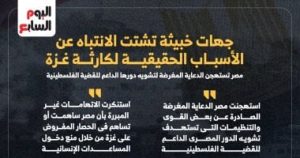 مصر تستهجن الدعاية المغرضة لتشويه دورها الداعم للقضية الفلسطينية (إنفوجراف)