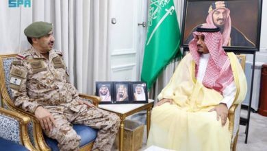 نائب أمير نجران في اجتماع مع قائد قوة المنطقة